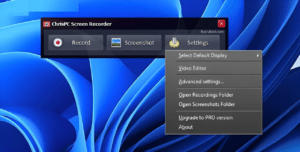 ChrisPC Screen Recorder Pro Crack 3.0.0.3 + License Key Latest